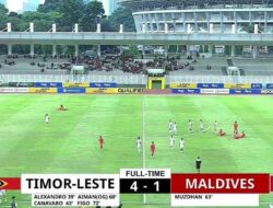 Hajar Maladewa, Timor Leste Finis Posisi 3 Klasemen Grup F