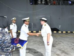 3 Kapal Pertempuran Prancis dan 1 Kapal Pertempuran Australia Tiba Hingga Pelabuhan Benoa Bali