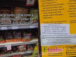 Heboh! Bumbu Instan Indonesia Dapat Label Peringatan Kanker Di California