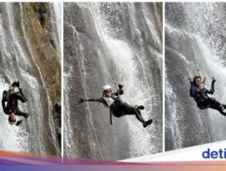 Uji Adrenalin Di Wisata Belitar Diseberang, Menuruni Tebing Air Terjun Puspa Dewi