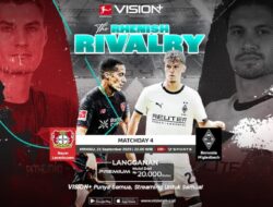 Leverkusen vs Monchengladbach, Nonton Hingga VISION+