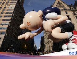 Parade Balon Raksasa Meriahkan Thanksgiving Hingga New York