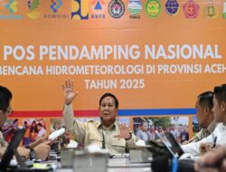 Bermalam Di Aceh Pimpin Ratas Penanganan Bencana, Prabowo: Saya Monitor Terus