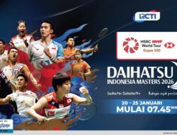 Live Ke RCTI! Saksikan Daihatsu Indonesia Masters 2026 Mulai 20 Januari