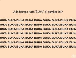 Masih Bisa Fokus Nggak? Coba Hitung Kata yang Berbeda Hingga Gambar Ini
