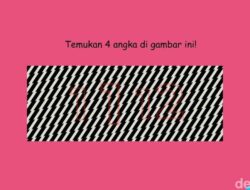 Bukan Hipnotis! Coba Temukan Angka Tersembunyi Di Balik Pola yang Mengecoh Ini