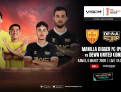Live Pemutaran Online Manila Digger FC vs Dewa United Ke AFC Challenge League 2026, Nonton Ke VISION+