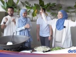 Seru! Shireen Sungkar Masak Bareng Keluarga Untuk Bagikan Minuman Gratis