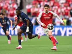 PSG vs Arsenal Imbang 1-1, Final Perserikatan Champions Berlanjut Hingga Extra Time